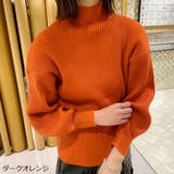 ダークオレンジ | モチモチボトルネックプルオーバー | GORGE 