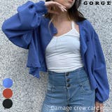 ダメージクルーカーディガン | GORGE | 詳細画像1
