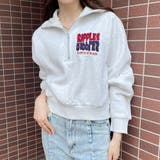 ハーフＺＩＰ刺繍裏起毛プルオーバー | GORGE  | 詳細画像14 