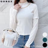 チェーン付きプチハイテレコトップス | GORGE | 詳細画像1