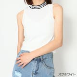英字リブタンクトップ | GORGE | 詳細画像3