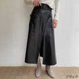 ベルト付き合皮スリットスカート | GORGE  | 詳細画像2 