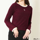 ボルドー | リンガー刺しゅうニットソープルオーバー | GORGE 