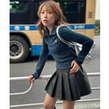 ネイビー | 刺しゅうスキッパーニットソープルオーバー | GORGE 