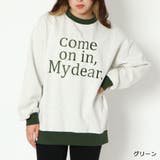 グリーン | リンガー刺しゅう裏起毛プルオーバー | GORGE 