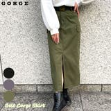 ベルト付きカーゴスカート | GORGE | 詳細画像1