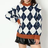 ハイネックアーガイル柄ニットプルオーバー | GORGE  | 詳細画像7 