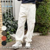 裾しぼりタックカーゴパンツ | GORGE | 詳細画像1