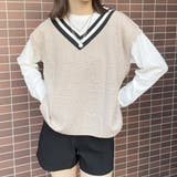 英字フェイクレイヤードトップス | GORGE | 詳細画像6