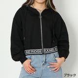 ブラック | 短丈ロゴミニ裏毛パーカー | GORGE