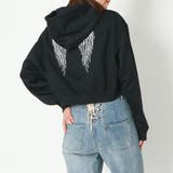 刺しゅうロゴショート裏毛パーカー | GORGE  | 詳細画像4 