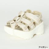 アイボリー | 厚底3つベルトスポサン | GORGE