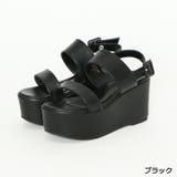 ブラック | 厚底ストラップサンダル | GORGE