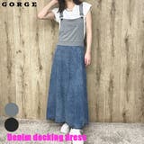デニム裏毛ドッキングワンピース | GORGE  | 詳細画像1