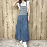 デニム裏毛ドッキングワンピース | GORGE  | 詳細画像9