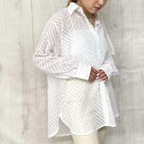 ギザギザジャガードシアーシャツ | GORGE | 詳細画像15