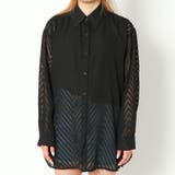 ギザギザジャガードシアーシャツ | GORGE | 詳細画像2