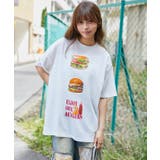 オフホワイト | ｈａｍｂｕｒｇｅｒプリントＴシャツ | GORGE 