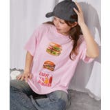 ピンク | ｈａｍｂｕｒｇｅｒプリントＴシャツ | GORGE 