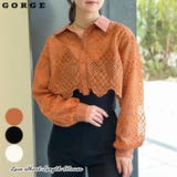 レース短丈ブラウス | GORGE | 詳細画像1