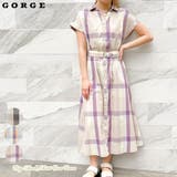 デカチェックシャツワンピース | GORGE  | 詳細画像1 