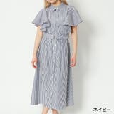 ネイビー | レディース シャツワンピース ベルト付き | GORGE 