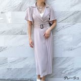 グレージュ | サイドプリーツフレア袖ワンピース | GORGE