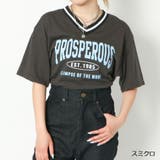 スミクロ | ラインリブVネックTシャツレディース 天竺 半袖Tシャツ | GORGE