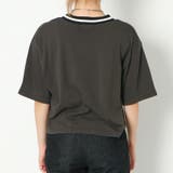 ラインリブVネックTシャツレディース 天竺 半袖Tシャツ | GORGE | 詳細画像4