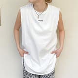 刺しゅうノースリラウンドTシャツ | GORGE | 詳細画像10