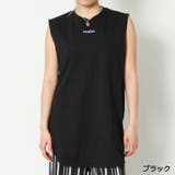 ブラック | 刺しゅうノースリラウンドTシャツ | GORGE