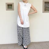 刺しゅうノースリラウンドTシャツ | GORGE | 詳細画像6