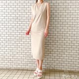 グレージュ | カットジョーゼットスリットワンピース | GORGE