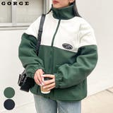 配色スタンドカラーブルゾン | GORGE  | 詳細画像1 