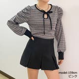 ピンク | フロントリボンチェックTOPS | GORGE