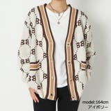 アイボリー | 英字ロゴニットカーディガン | GORGE