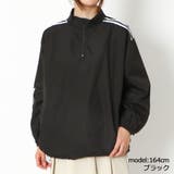 ブラック | ライン入りスタンドプルオーバー | GORGE