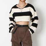 クロップドボーダーニット | GORGE  | 詳細画像10 