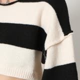 クロップドボーダーニット | GORGE  | 詳細画像5 