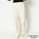 アイボリー | 両面起毛フレアパンツ | GORGE