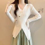 カシュクールボタンリブニット  | GORGE  | 詳細画像7 