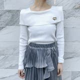 ブローチ付きオフショルプルオーバー | GORGE  | 詳細画像6 