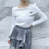 ブローチ付きオフショルプルオーバー | GORGE  | 詳細画像8 