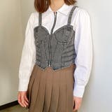 zipデニムビスチェ切替シャツ | GORGE | 詳細画像9
