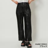 ブラック | キラキラプリーツパンツ | GORGE