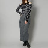 《肩あき×細ボーダー》レディース リブ ニット | GORGE  | 詳細画像10 