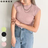 フレンチスリーブノースリニット | GORGE | 詳細画像1