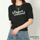 ブラック | fingers半袖ニット | GORGE