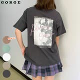 バック転写刺しゅうＴシャツ | GORGE  | 詳細画像1 