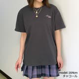 チャコール | バック転写刺しゅうＴシャツ | GORGE 
